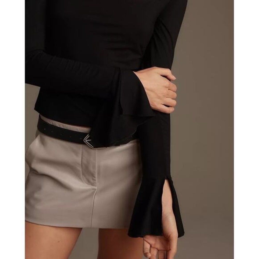 Reformation Black Square Neck Blouse - Picture 4 of 4